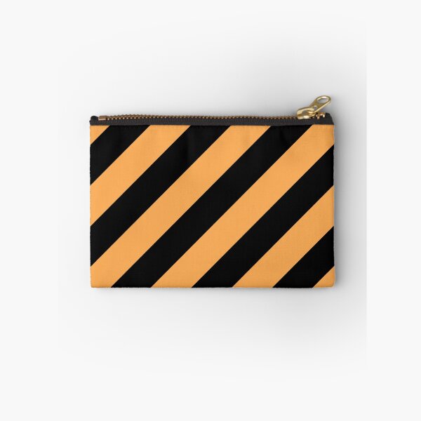 Item preview, Mid-tone Orange and Black Diagonal Stripe Pattern Pairs 2022 Trending Color (Hue / Shade / Colour) Pantone Marigold 14-1050 designed and sold by ColorOfTheYears.