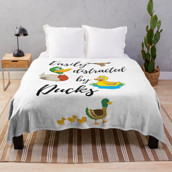 Item preview, easily distracted by ducks designed and sold by Preety Padhiyar.