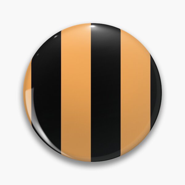Item preview, Orange and Black Vertical Stripe Pattern Pairs 2022 Trending Color (Hue / Shade / Colour) Pantone Marigold 14-1050 designed and sold by ColorOfTheYears.