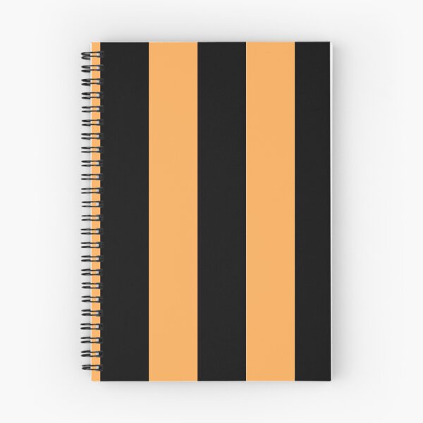 Item preview, Orange and Black Vertical Stripe Pattern Pairs 2022 Trending Color (Hue / Shade / Colour) Pantone Marigold 14-1050 designed and sold by ColorOfTheYears.