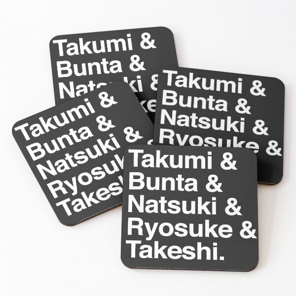 Item preview, Takumi & Bunta & Natsuki & Takeshi designed and sold by Robot-Art.