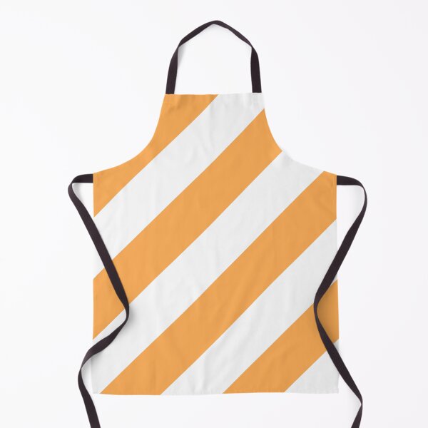 Item preview, Mid-tone Orange and White Diagonal Stripe Pattern Pairs 2022 Trending Color (Hue / Shade / Colour) Pantone Marigold 14-1050 designed and sold by ColorOfTheYears.