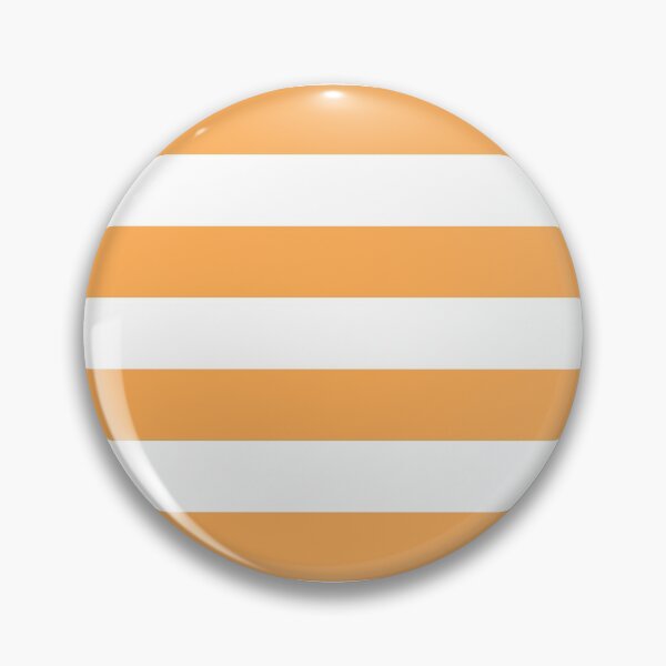 Item preview, Orange and White Horizontal Stripe Pattern Pairs 2022 Trending Color (Hue / Shade / Colour) Pantone Marigold 14-1050 designed and sold by ColorOfTheYears.