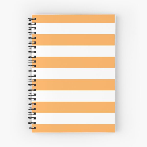 Item preview, Orange and White Horizontal Stripe Pattern Pairs 2022 Trending Color (Hue / Shade / Colour) Pantone Marigold 14-1050 designed and sold by ColorOfTheYears.