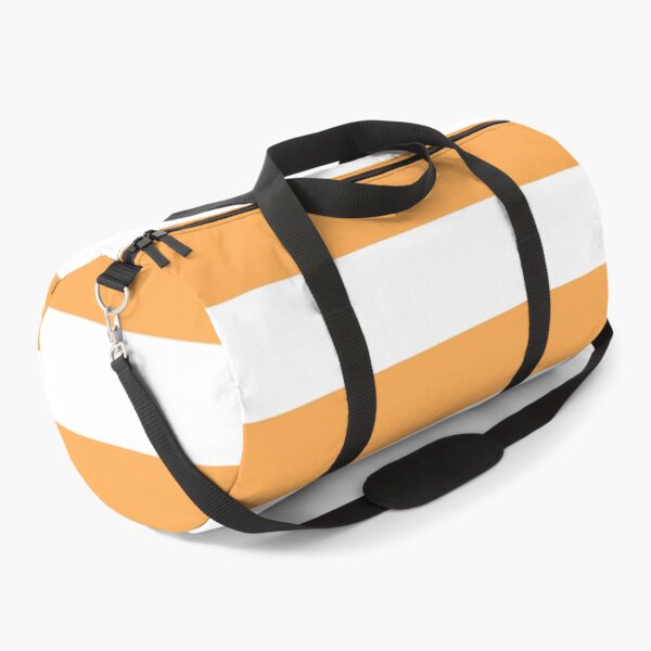 Item preview, Orange and White Horizontal Stripe Pattern Pairs 2022 Trending Color (Hue / Shade / Colour) Pantone Marigold 14-1050 designed and sold by ColorOfTheYears.