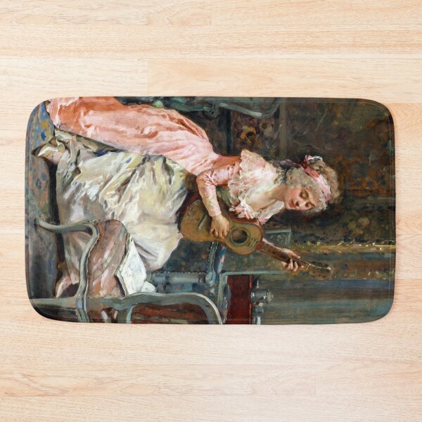 Item preview, Woman With a Guitar by Raimundo Madrazo designed and sold by academic-art.