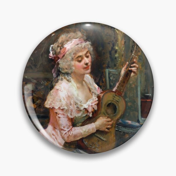 Item preview, Woman With a Guitar by Raimundo Madrazo designed and sold by academic-art.