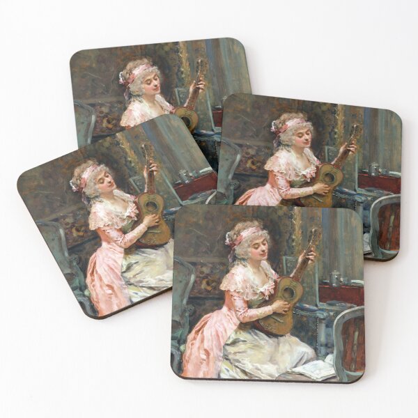 Item preview, Woman With a Guitar by Raimundo Madrazo designed and sold by academic-art.