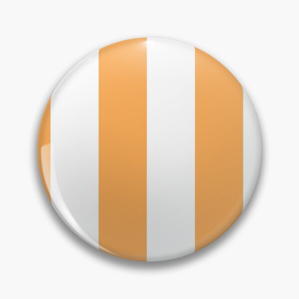 Item preview, Mid-tone Orange and White Vertical Stripe Pattern Pairs 2022 Trending Color (Hue / Shade / Colour) Pantone Marigold 14-1050 designed and sold by ColorOfTheYears.