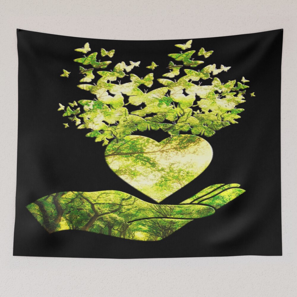 Life is Love - Celebrate Life - Original Abstract Art on a tapestry