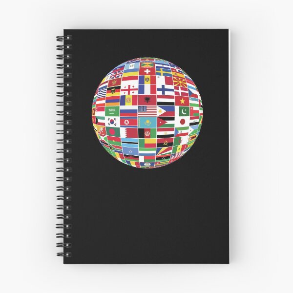 Item preview, Flags Of The World Round Globe designed and sold by ZiesMerch.