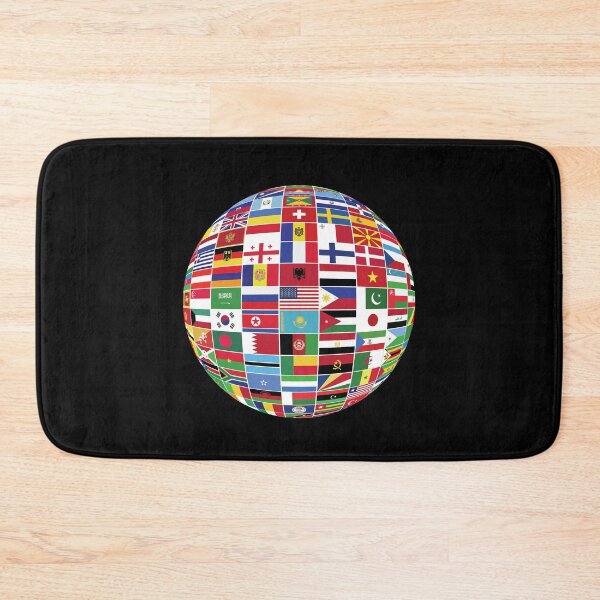 Item preview, Flags Of The World Round Globe designed and sold by ZiesMerch.