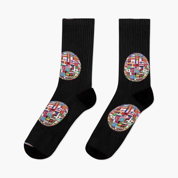 Item preview, Flags Of The World Round Globe designed and sold by ZiesMerch.