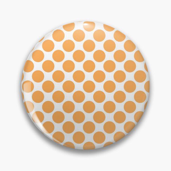 Item preview, Mid-tone Orange and White Polka Dot Pattern Pairs 2022 Trending Color (Hue / Shade / Colour) Pantone Marigold 14-1050 designed and sold by ColorOfTheYears.