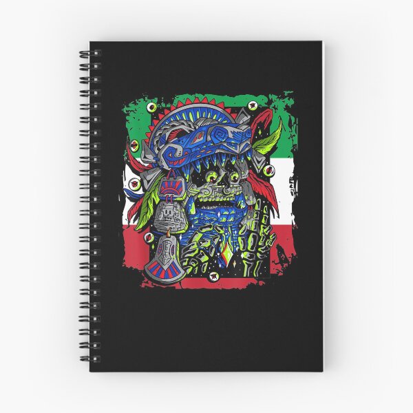 Item preview, Aztec Skull Mexican Flag Native American Cherokee Tribe designed and sold by tolivia.