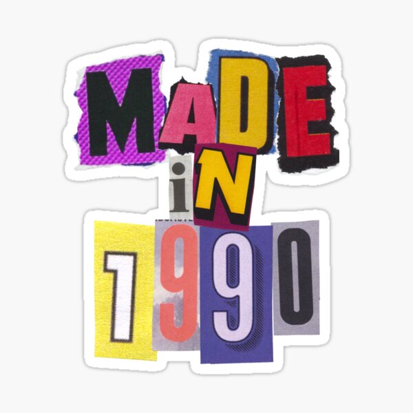 90s Kid Sticker – Made In The Mitten