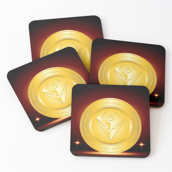 Item preview, Botxcoin crypto currency gold coin on dark background and starlight designed and sold by ZieProject.