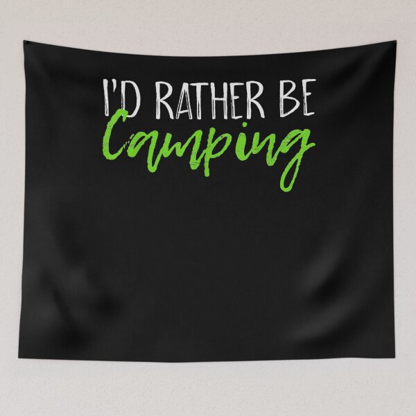 Item preview, I'd Rather Be Camping Vintage Camper Vacation Fan Gift designed and sold by tolivia.
