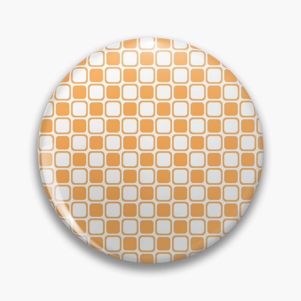 Item preview, Mid-tone Orange and White Checkerboard Pattern Pairs 2022 Trending Color (Hue / Shade / Colour) Pantone Marigold 14-1050 designed and sold by ColorOfTheYears.