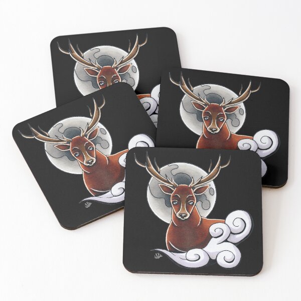Item preview, Moonlight Stag (BLKB) designed and sold by MBsWorkshop.