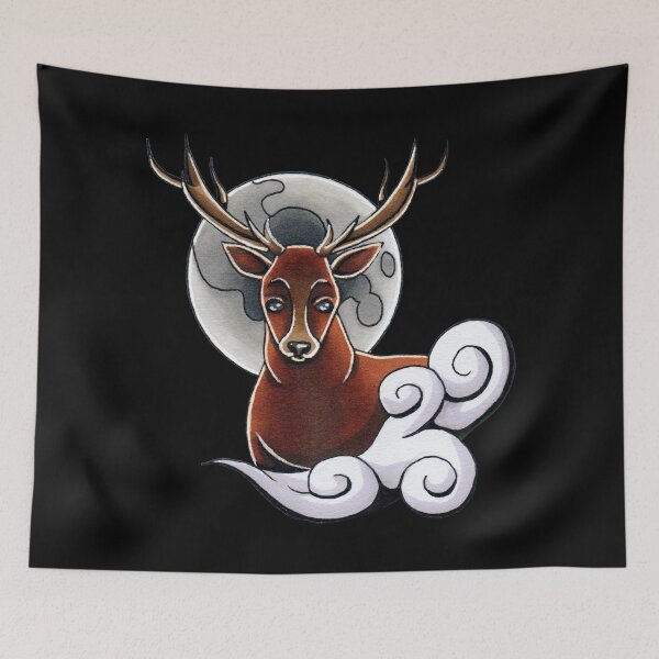 Item preview, Moonlight Stag (BLKB) designed and sold by MBsWorkshop.
