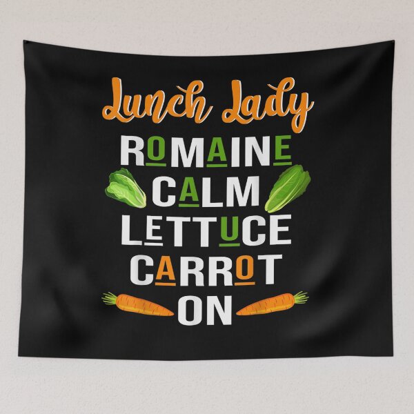 Item preview, Lunch Lady Romaine Calm Lettuce Carrot On Vegetarian Lover designed and sold by tolivia.