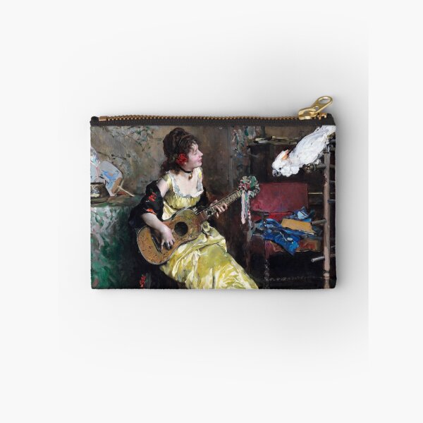 Item preview, Woman With a Parrot by Raimundo Madrazo designed and sold by academic-art.