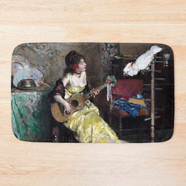 Item preview, Woman With a Parrot by Raimundo Madrazo designed and sold by academic-art.