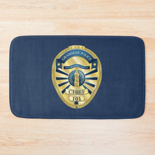 Item preview, Grammar Police badge for English lovers designed and sold by scarp577.