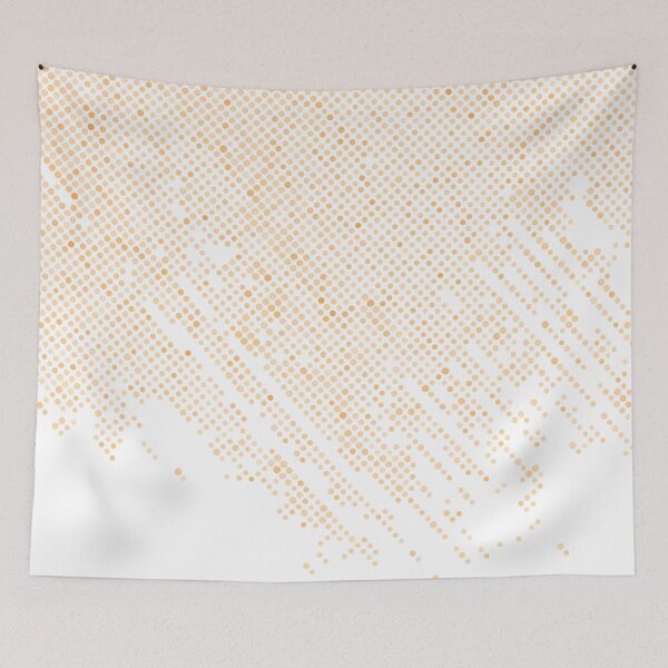 Item preview, Orange and White Polka Dot Abstract Pattern Pairs 2022 Trending Color (Hue / Shade / Colour) Pantone Marigold 14-1050 designed and sold by ColorOfTheYears.