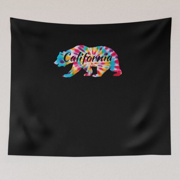Item preview, California State Flag Grizzly Ca Bear Republic Tie Dye designed and sold by tolivia.