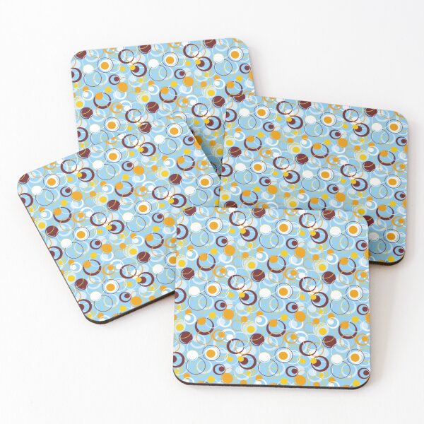 Item preview, Stylish And Elegant Pattern, With Golden, Brown And White Circles designed and sold by The-Fantasy.