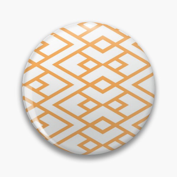 Item preview, Mid-tone Orange and White Diamond Shape Pattern Pairs 2022 Trending Color (Hue / Shade / Colour) Pantone Marigold 14-1050 designed and sold by ColorOfTheYears.