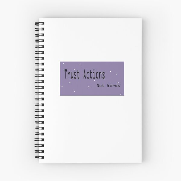 Item preview, Trust Actions Not Words sticker designed and sold by Mahisterha.