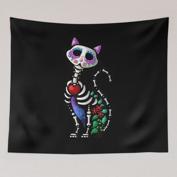 Item preview, Sugar Skull Cat Dia De Los Muertos Mexican Gift designed and sold by tolivia.