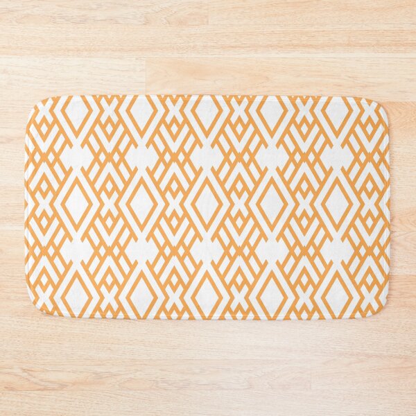 Item preview, Orange and White Geometric Striped Pattern Pairs 2022 Trending Color (Hue / Shade / Colour) Pantone Marigold 14-1050 designed and sold by ColorOfTheYears.