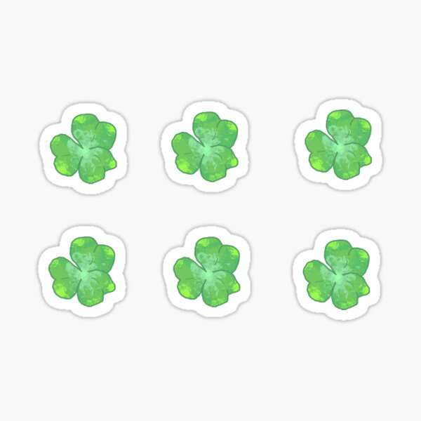 Watercolor Clover (Pack) Sticker