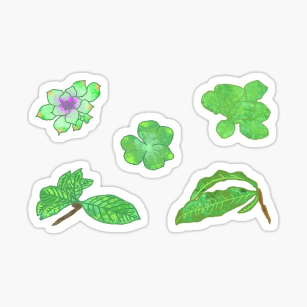 Watercolor Assorted Plants (Pack) Sticker