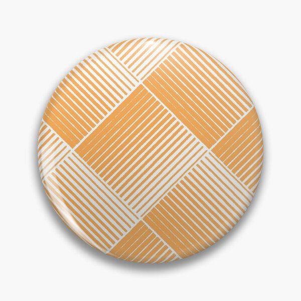 Item preview, Mid-tone Orange and White Mosaic Stripe Pattern Pairs 2022 Trending Color (Hue / Shade / Colour) Pantone Marigold 14-1050 designed and sold by ColorOfTheYears.