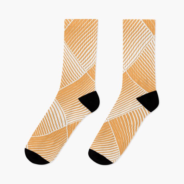 Item preview, Mid-tone Orange and White Mosaic Stripe Pattern Pairs 2022 Trending Color (Hue / Shade / Colour) Pantone Marigold 14-1050 designed and sold by ColorOfTheYears.