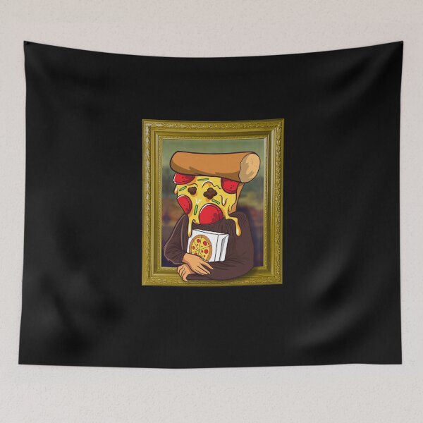 Item preview, The Pizza Mona Lisa funny artist and pizza fan designed and sold by Cedinho.