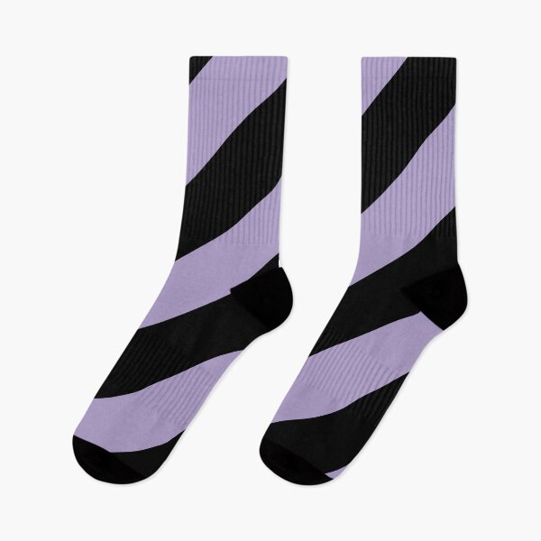 Item preview, Pastel Purple and Black Diagonal Stripe Pattern Pairs 2022 Trending Color (Hue / Shade / Colour) Pantone Purple Rose 15-3716 designed and sold by ColorOfTheYears.