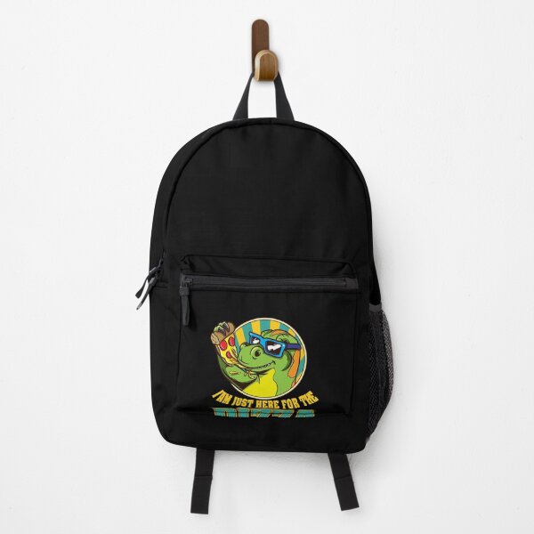 Item preview, I'm just here for the pizza Pizza Dinosaurir with glasses designed and sold by Cedinho.