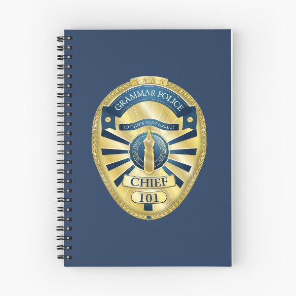 Item preview, Grammar Police badge for English lovers designed and sold by scarp577.