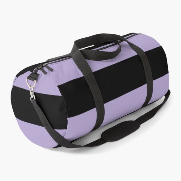 Item preview, Pastel Purple and Black Horizontal Stripe Pattern Pairs 2022 Trending Color (Hue / Shade / Colour) Pantone Purple Rose 15-3716 designed and sold by ColorOfTheYears.
