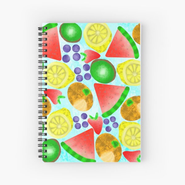Watercolor Fruits Spiral Notebook