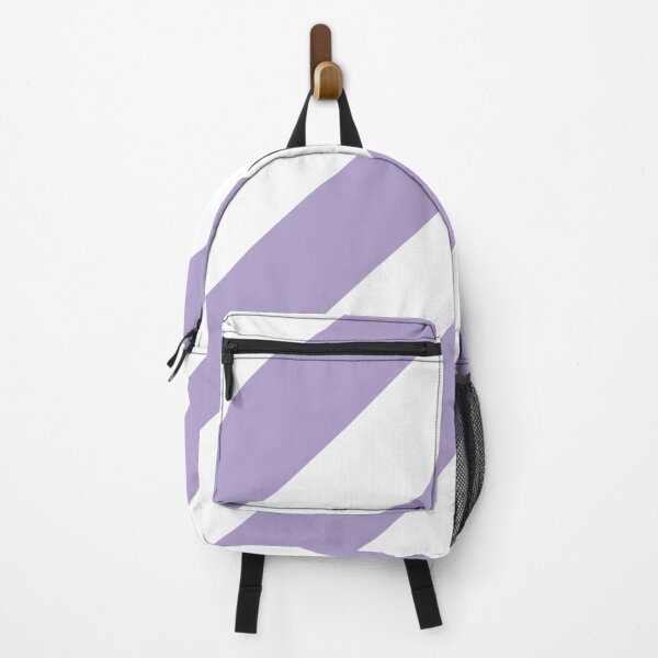 Item preview, Pastel Purple and White Diagonal Stripe Pattern Pairs 2022 Trending Color (Hue / Shade / Colour) Pantone Purple Rose 15-3716 designed and sold by ColorOfTheYears.
