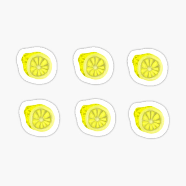 Watercolor Lemon (Pack) Sticker