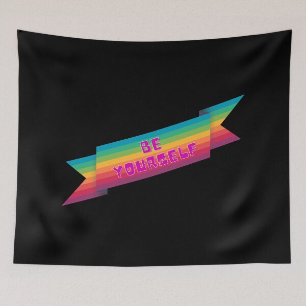 Item preview, Be Yourself Rainbow  | Quote T-Shirt designed and sold by D-Shirt-More.