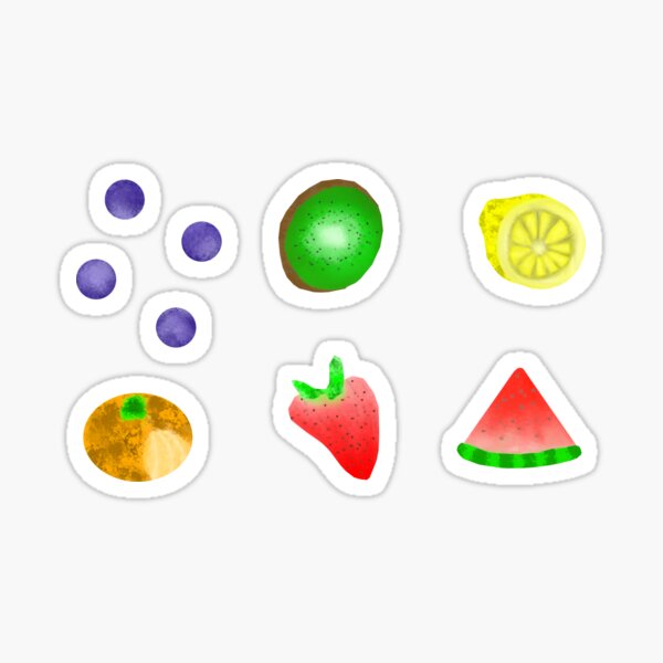 Watercolor Assorted Fruit (Pack) Sticker